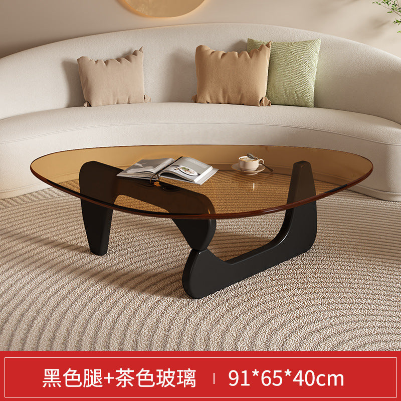 Glass coffee table for homesmall apartment modern casual small table scandinavian creative living room special-shaped export simple tea table