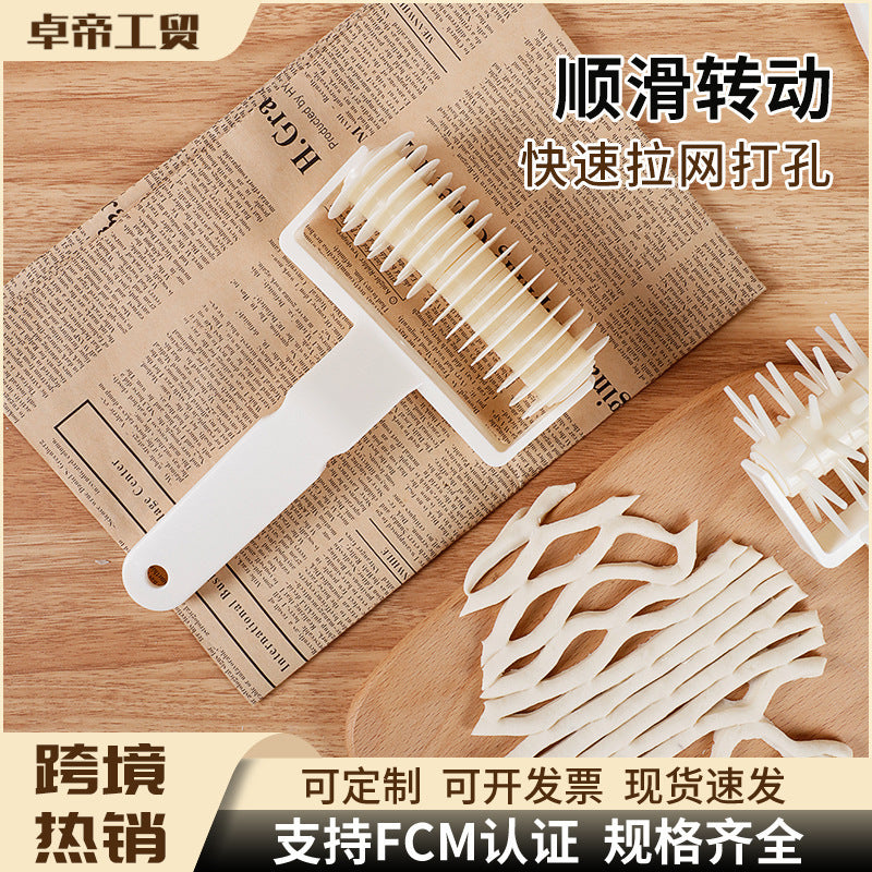 Large plastic mesh knife dough roller knife pizza pizza roller knife creative baking tool