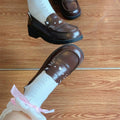 School campus style with jkeasiest for matchcute uniform student shoes small leather shoes women's campus style popular casual mary jane shoes
