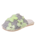 Thick solefall and winter shoes for women pearl flowers stuffedheattech fur slippers toe cap cotton slippers new arrivalin stock dropshipping