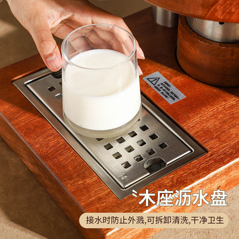 Milk tripod, hotel restaurant Ceramic milk tripod Shabili base Heating stainless steel hot and cold tripod, juice tripod