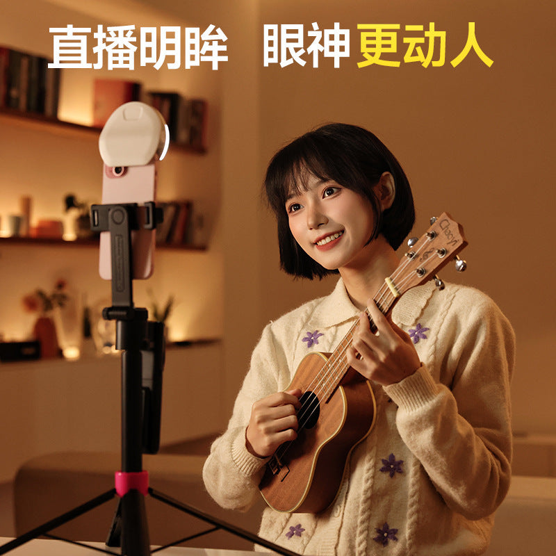 Cross-border mobile phone clip LED filling light Live lighting light Selfie D7 mobile phone beauty selfie filling light