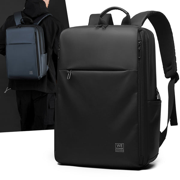 WEPOWER New Casual Backpack Men's Business Travel Computer Bag Large Capacity Anti-splashing Backpack