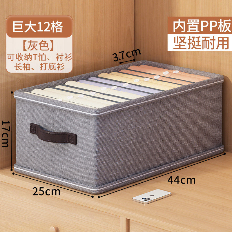 Cross-border good things, pants storage artifact, clothes, jeans, grid box, drawer-type dormitory wardrobe, layered finishing box