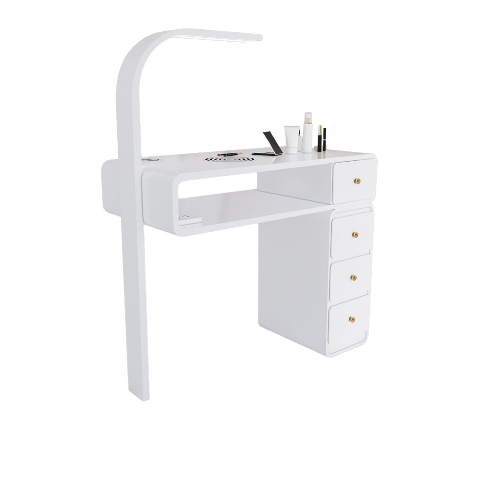 Widened 45cm nail table and chair set - special offer! economical single/double, light luxury, multi-functional, odorless, carbon steel with baked enamel finish