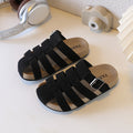 Plus size bag head stripes half slippers women's thick sole soft bottom slip-on outwear sandals plaidk-style birkenstock sandals