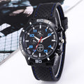 28029 new wish export sports silicone fashion racing business quartz men's watch wholesale