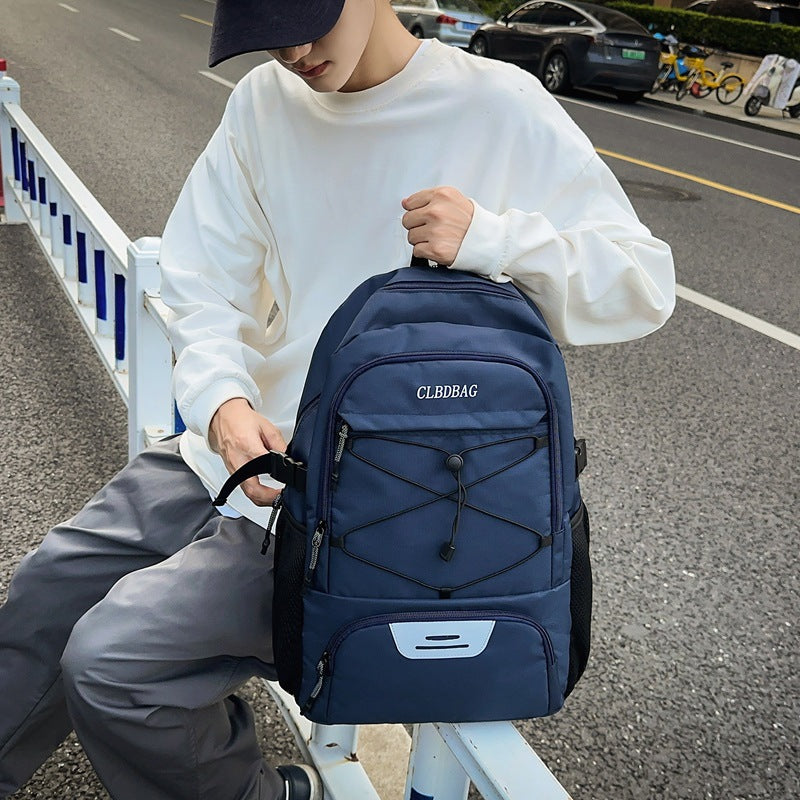 Cross-border backpack New casual versatile lightweight fashion backpack Lightweight large-capacity college student schoolbag