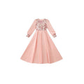 European and american new style teenage robe evening dress, big kids long dress, girls' formal dress, princess dress, long sleeve satin formal dress