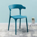 Plastic horn chair dining table backrest stool backrest chair for homescandinavian dining chair adult thickenedthickened durable