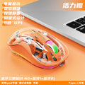 New m333 wireless bluetooth transparent mouse - rechargeable, with colorful breathing light, for tablets, laptops, and office use