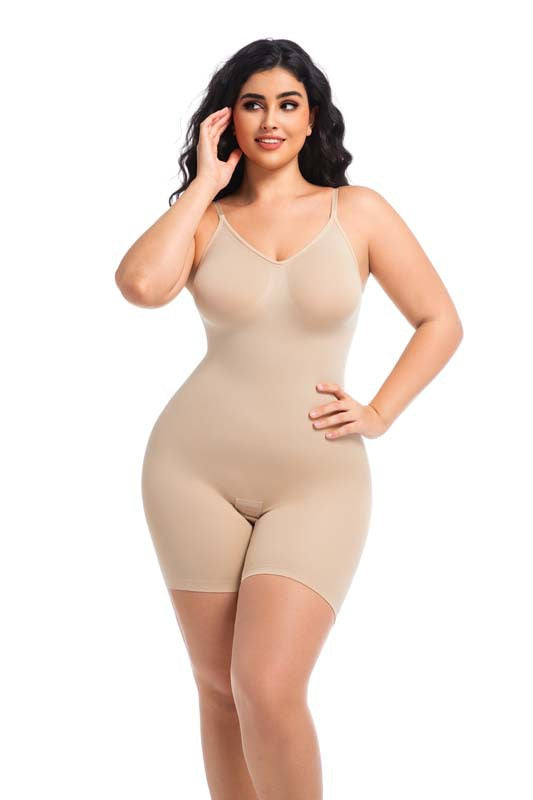 Cross-border hot-selling seamless shapewear, slim-fitting belly and hip lift suspenders, adjustable boxers, breasted integrated