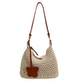 2026 new cross-border summer woven bag women's trendy fashionable literary tote bag large capacity shoulder bag