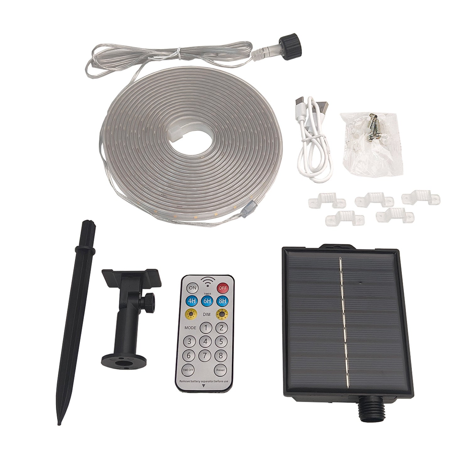 Camping stall decoration, outdoor flash star light string ambient light solar lantern solar led light strip