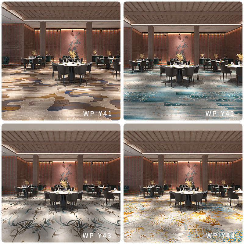 Printed carpet 800g personalized hotel banquet hall box corridor flame retardant b1 level full floor splicing modern casual