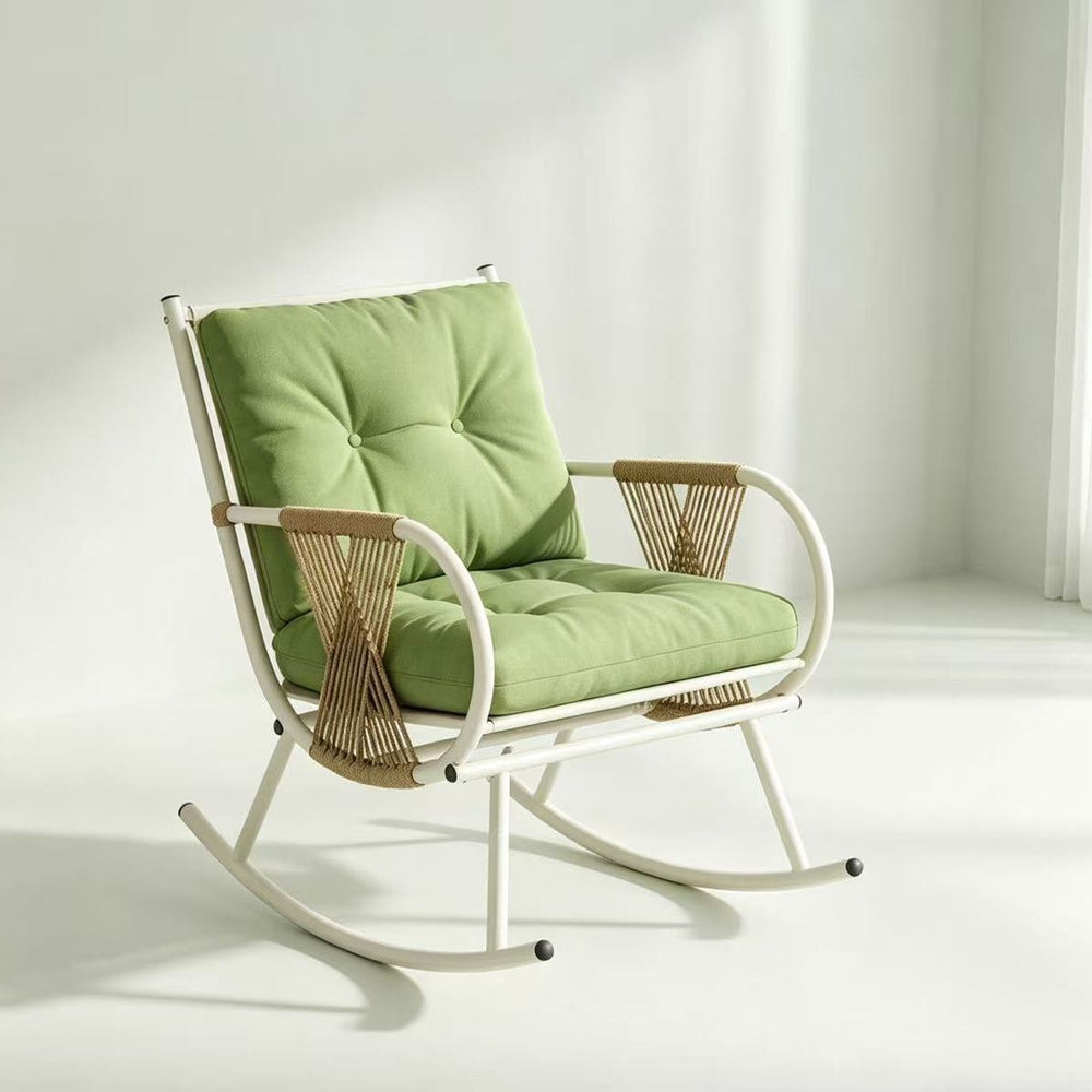 Rocking chair balcony casual rattan chair for home lazy sofa single living room rocking chair outdoor adult lounge rocking chair