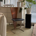 French retro house chair nordic minimalist designer negotiation chair home backrest chair armrest retro dining chair