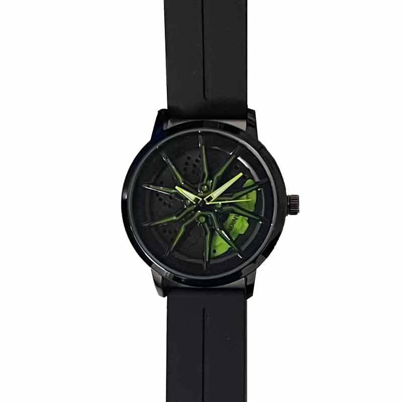 2025 men's automatic (non-mechanical) quartz watch - unique, trendy, asymmetrical design with silicone strap for export