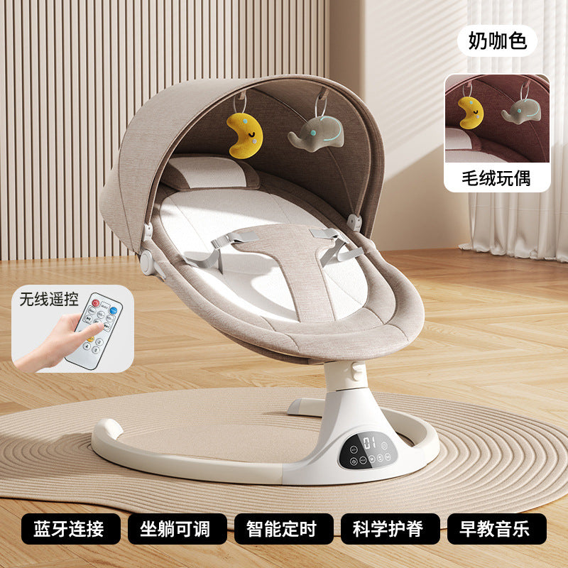 Baby electric rocking chair baby coaxing artifact baby soothing electric cradle newborn baby coaxing rocking chair recliner crib