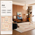 Carpet living room dopamine american retro medieval style 2026 new no-wash and wipeable sofa floor mat waterproof and anti-fouling