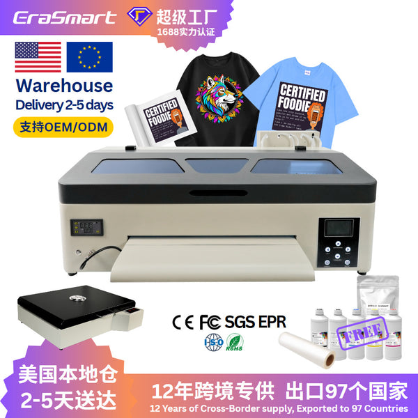 EraSmart白墨烫画机DTF Printer热转印衣服打印机纺织数码印花机