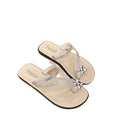 2025 summer new fashion design silver thong sandals women's outdoor wear sparkling rhinestone fairy style with skirt sandals