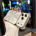 Suitable for iphone17promax electroplated aurora cd pattern mobile phone case new apple 16 four-corner anti-fall 15 soft case