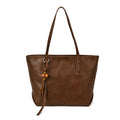 High-end retro soft leather women's bag 2026 new simple tote bag cross-border easiest for matchpure color handbag armpit bag