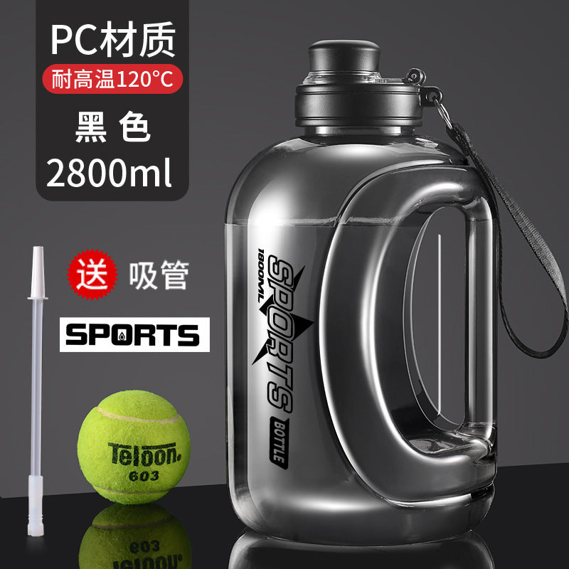 Influencer-approved, large-capacity sports water bottle with straw – perfect for outdoor workouts. durable, food-grade, and heat-resistant, this portable water bottle is ideal for men and women