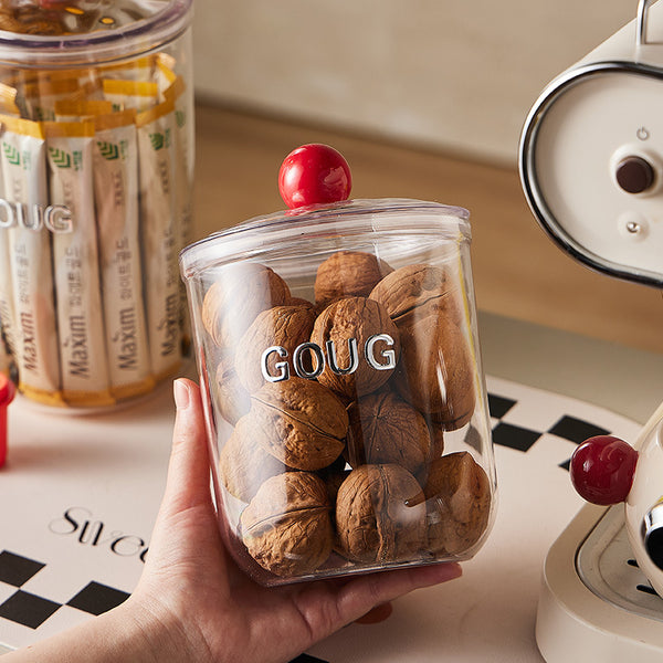 Dopamine series snacks, candy cans, plastic cans, tea storage cans, pasta, coffee beans, transparent cans, storage cans