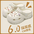Eva height increasing clogs women's summer thick sole best selling slippers south american export petites outwear beach sandals