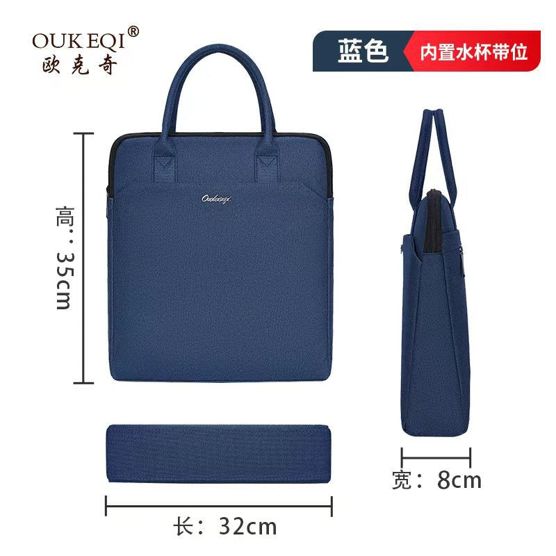 Business office conference bag oxford cloth tote document bag men's briefcase laptop bag business bag with logo printing