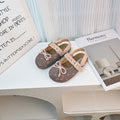 Vancahao girls' bow princess shoes,  spring/summer new korean style children's softwood toe sandals, birkenstock-style shoes