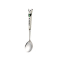 White panda round spoon