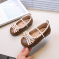 Girls' bow-tie princess shoes - new autumn  collection: kids' flats with soft soles, fashionable elasticated ankle boots