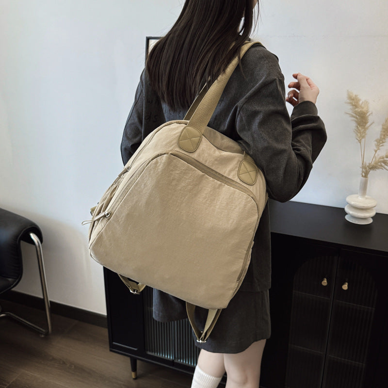Cross-border spot wholesale commuter casual simple bag large capacity women's backpack multi-functional versatile fashion backpack