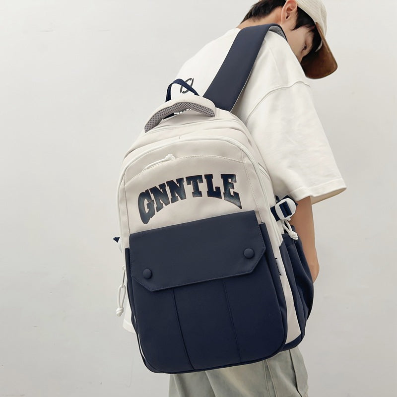 New lightweight american retro style backpack for middle school, high school, and college students - large capacity, multifunctional, wholesale