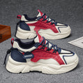 Men's shoes 2026 spring new breathable athletic casual dad shoes men's thick sole non-slip youth student running shoes