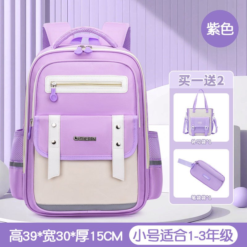 New cloud schoolbag 1-3-6 grade primary school students schoolbag boys and girls reduce the burden of children large capacity backpack