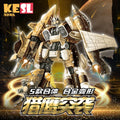 domestic sales alloy deformation mecha can be combined into five-in-one robot toys for boys to assemble and exercise