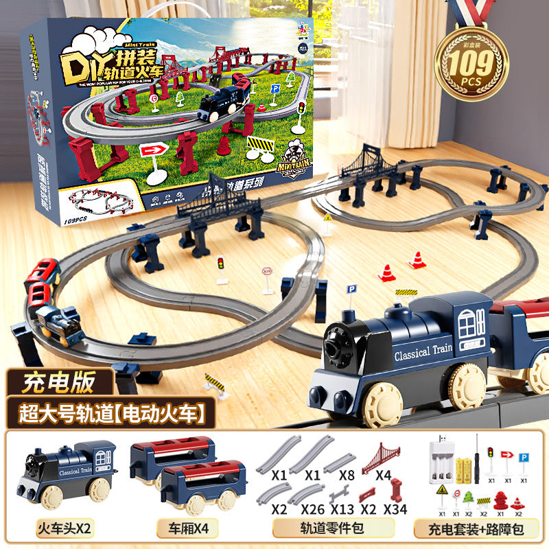 Electric high-speed train set with track - realistic model for boys - educational & fun birthday gift for kids
