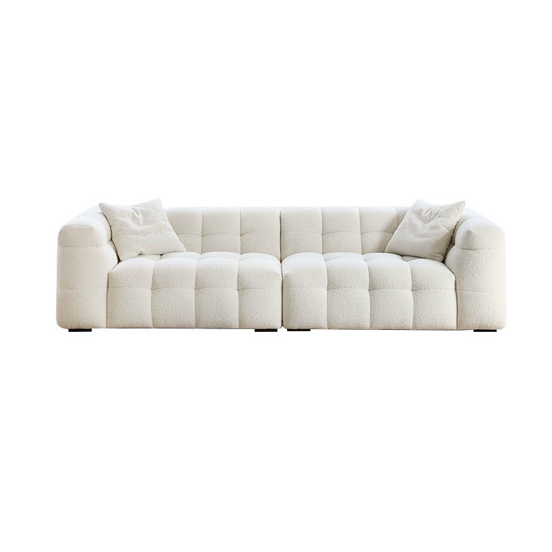 Foshan factory cream style marshmallow fabric sofa small apartment normcorefrench scandinavian cashmere retro sofa