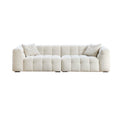 Foshan factory cream style marshmallow fabric sofa small apartment normcorefrench scandinavian cashmere retro sofa