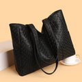 2025 new fashion large capacity women's shoulder bag pu leather tote bag simple versatile crossbody bag - cross-border