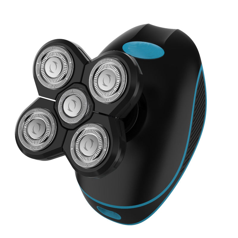 8w four-in-one blade shaver, fully washable, rechargeable set, waterproof digital display, rotary four-blade head