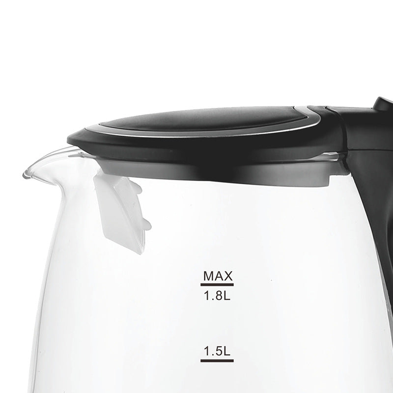 Source factory all-glass electric kettle stainless steel rapid heating 1.8l gift wholesale hot seller