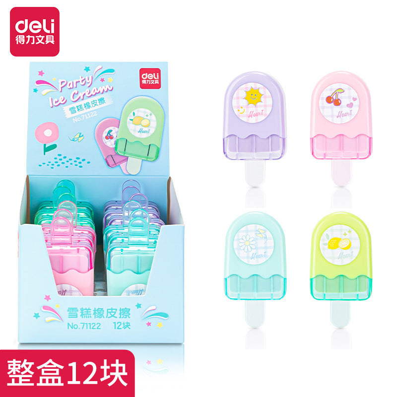 Deli Stationery Eraser Student Children 2B Eraser 4B Drawing Exam Art Eraser Pencil Eraser Whole Box Wholesale