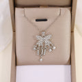 Wholesale unique necklace designs: european & american cross-border autumn/winter jewelry, women's diamond-accented light luxury korean-style ins sweater necklace