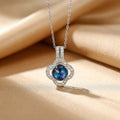 8435 planet sun steel necklace