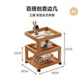 Solid wood bedside table bedside shelf bedroom coffee table living room for home small new arrival wood style ultra-narrow side table